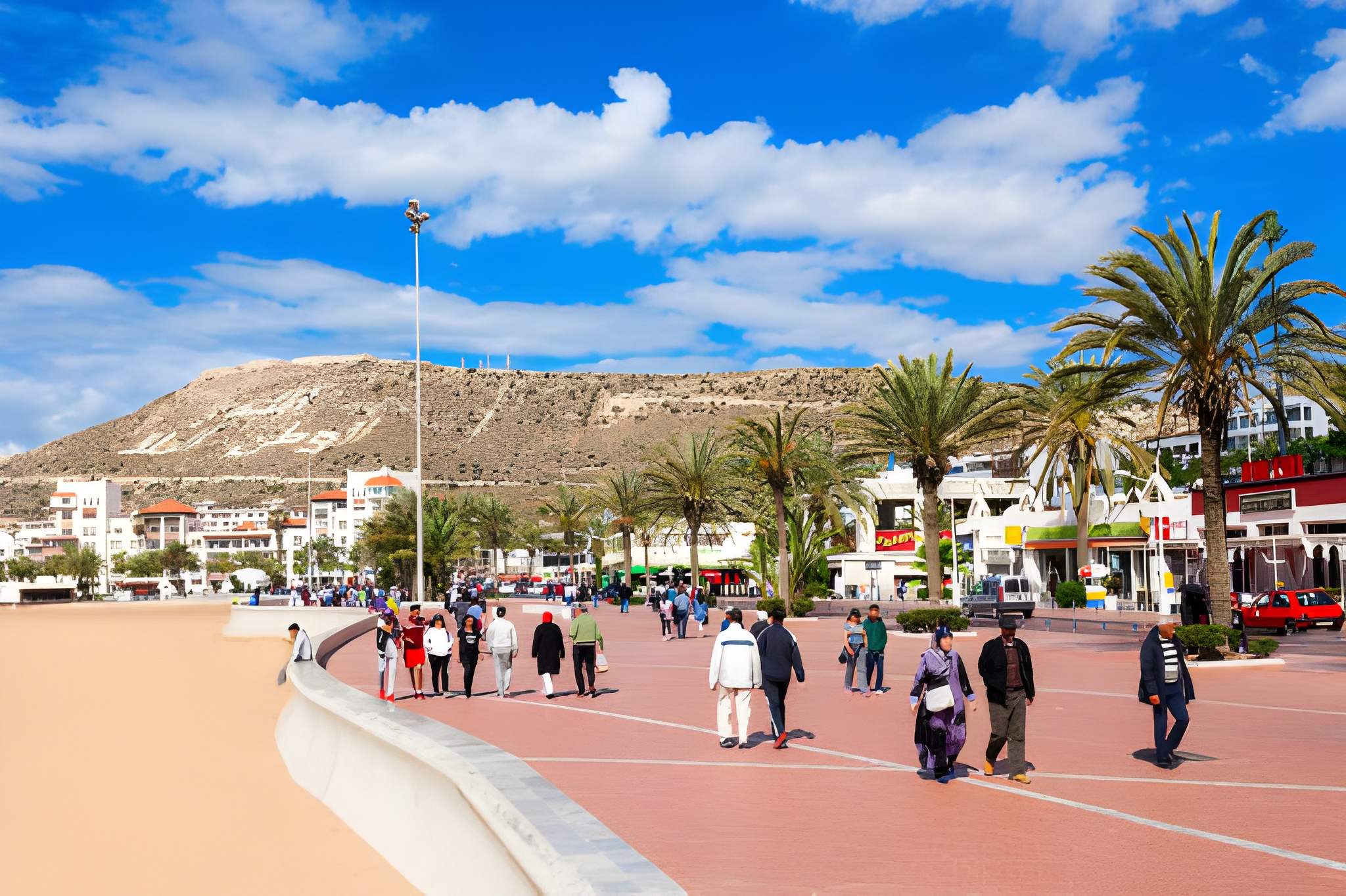Agadir beach promenade