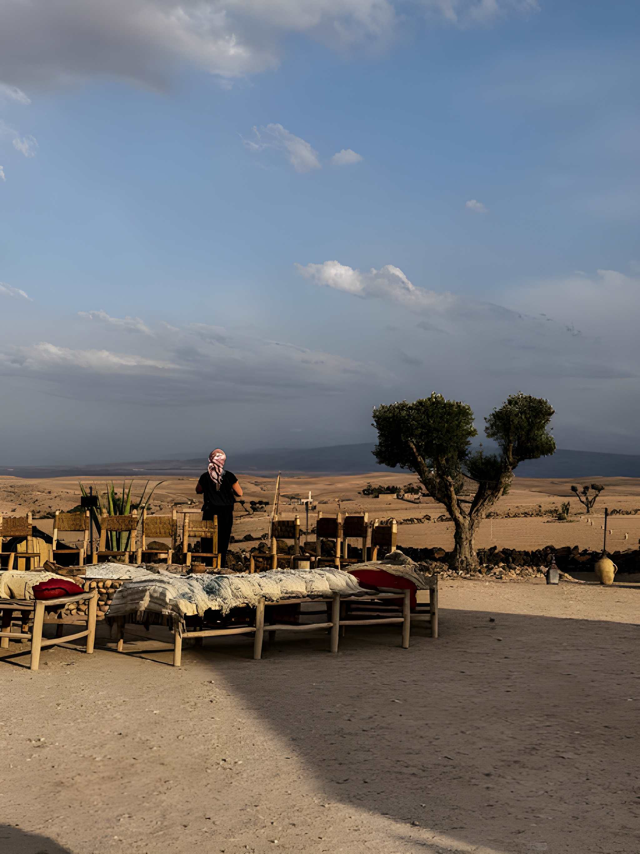 Agafay quad sunset golden hour