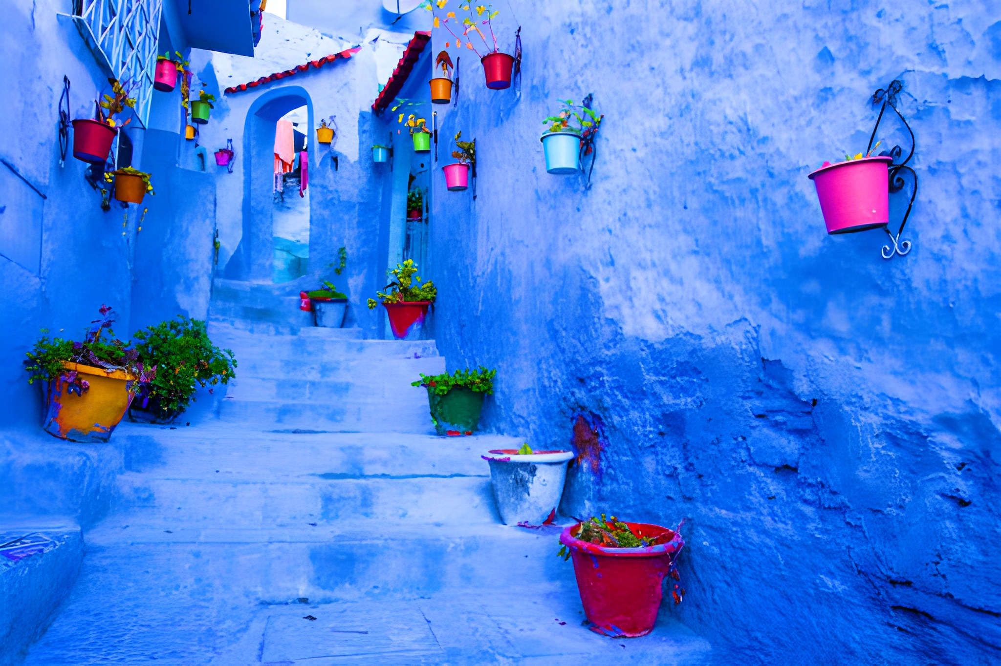 Chefchaouen blue streets
