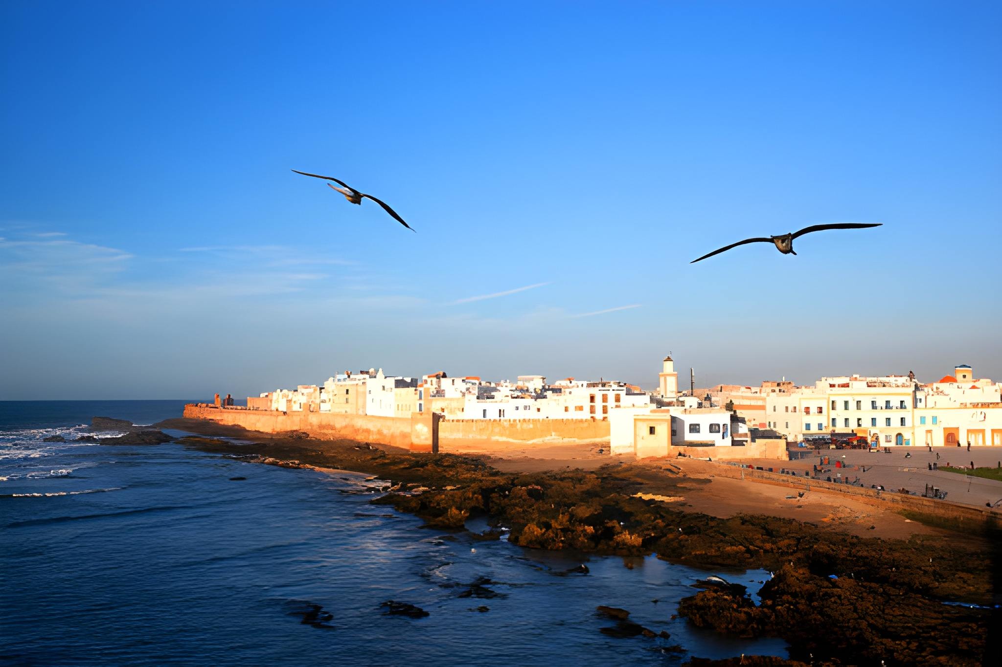 Essaouira coast and medina