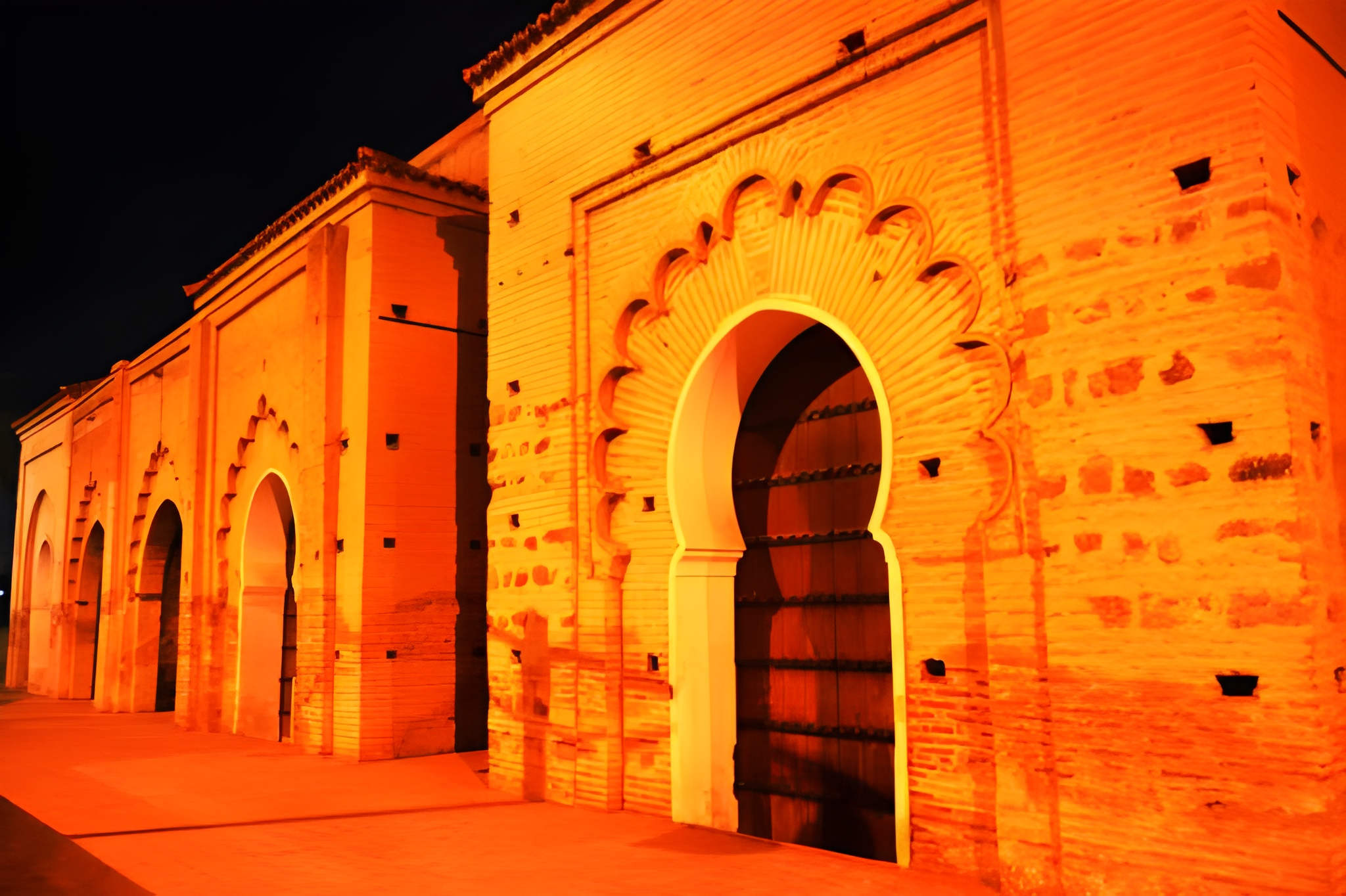 Heritage door details Medina night