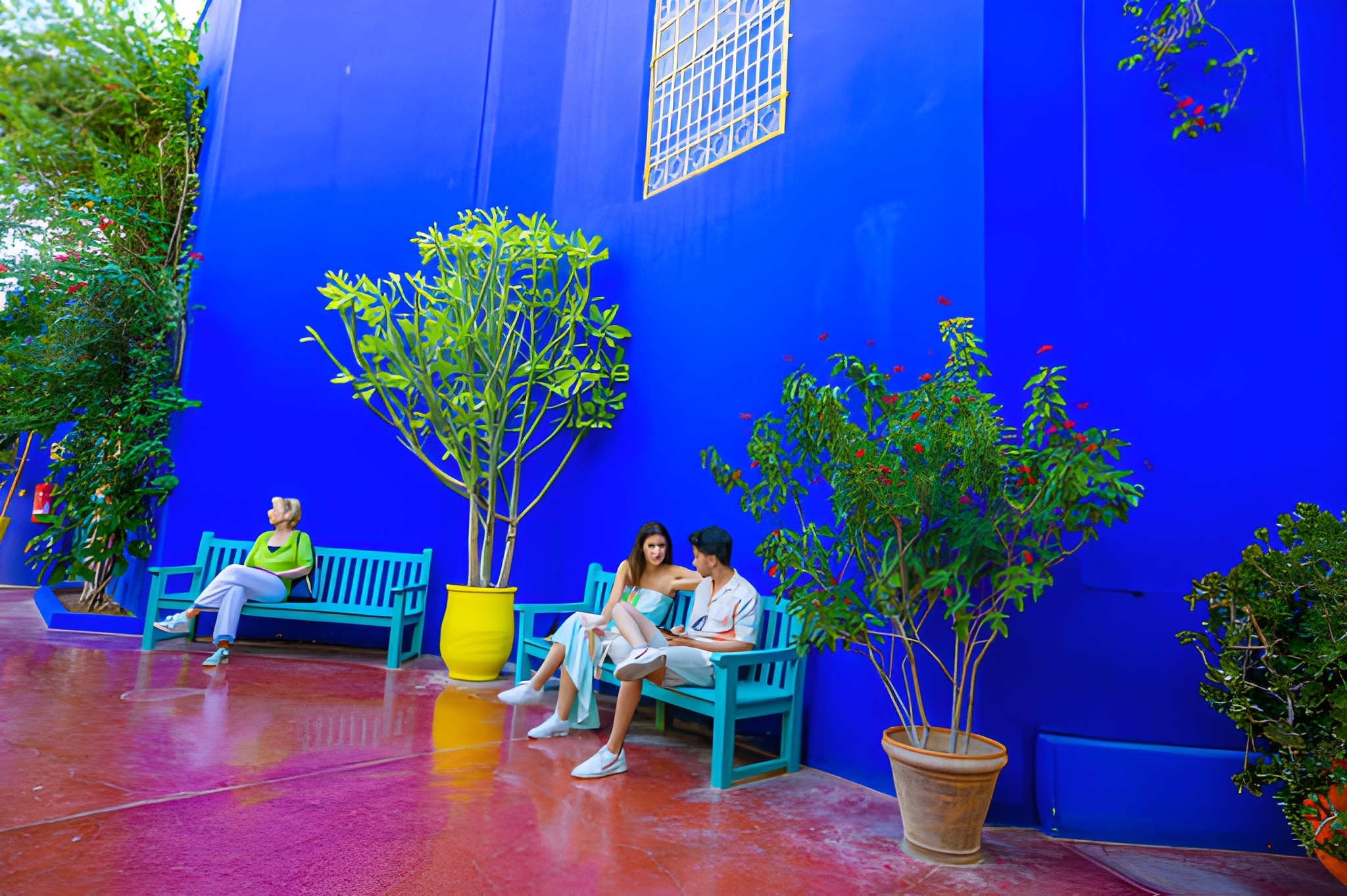 Majorelle photo moment courtyard