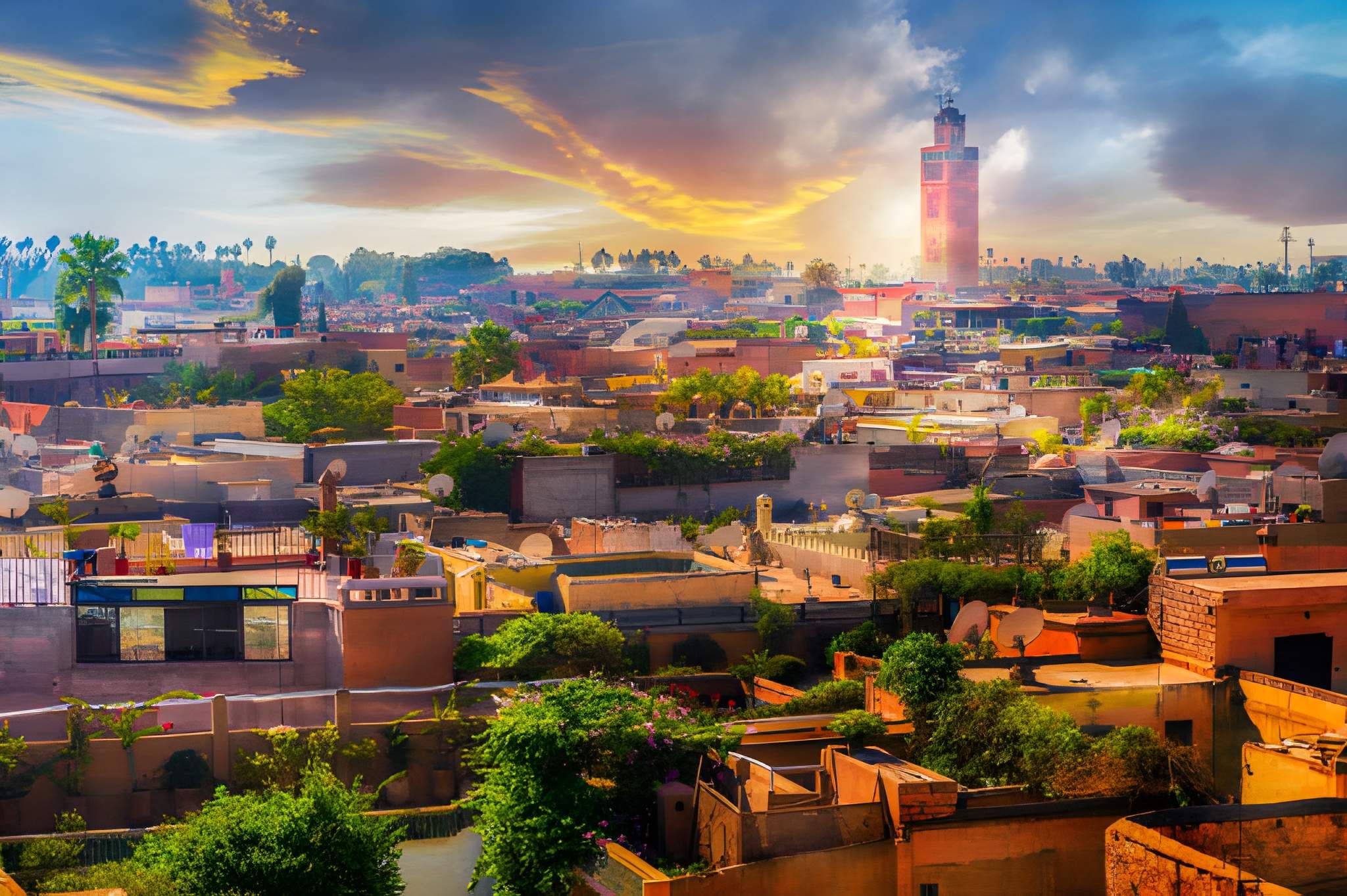 Marrakech city view