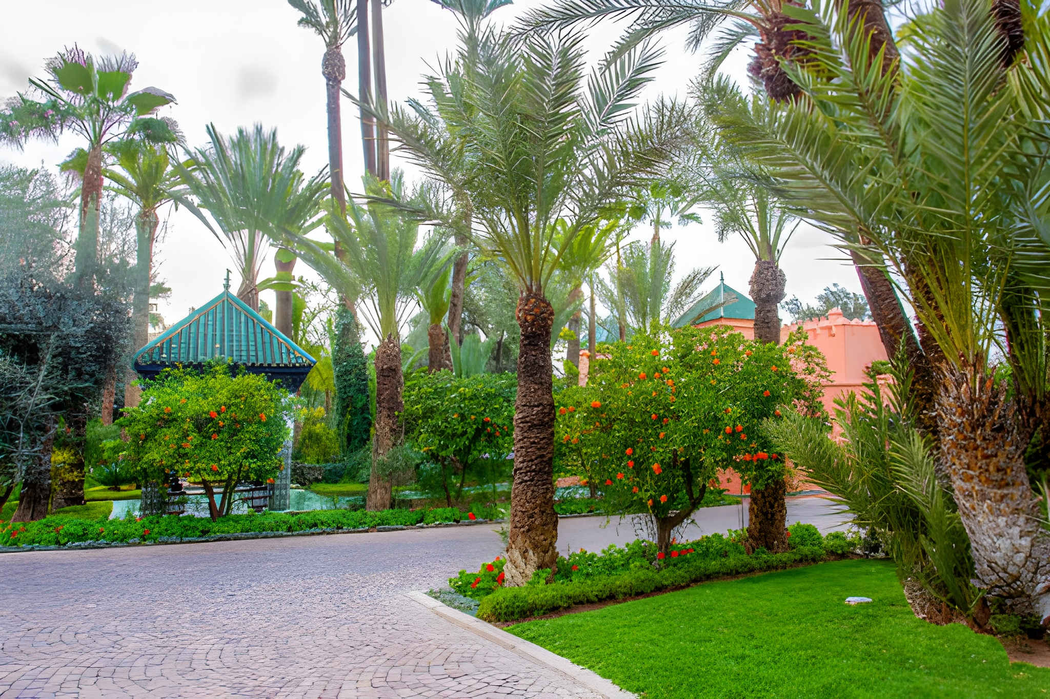 Marrakech palace and garden