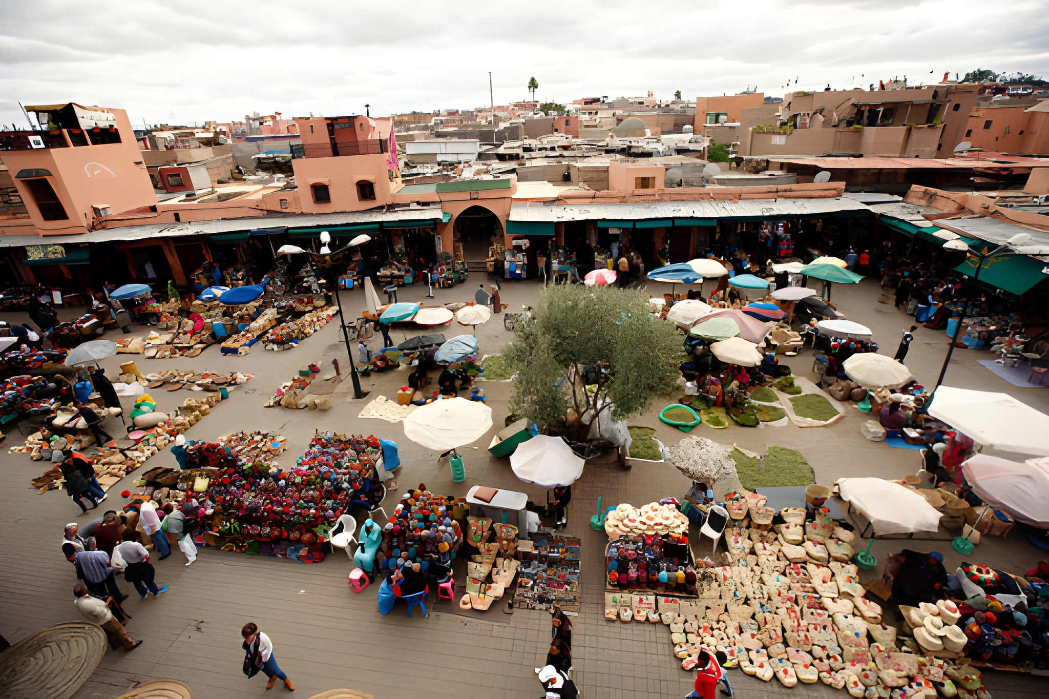 Hidden alley in Marrakech Medina