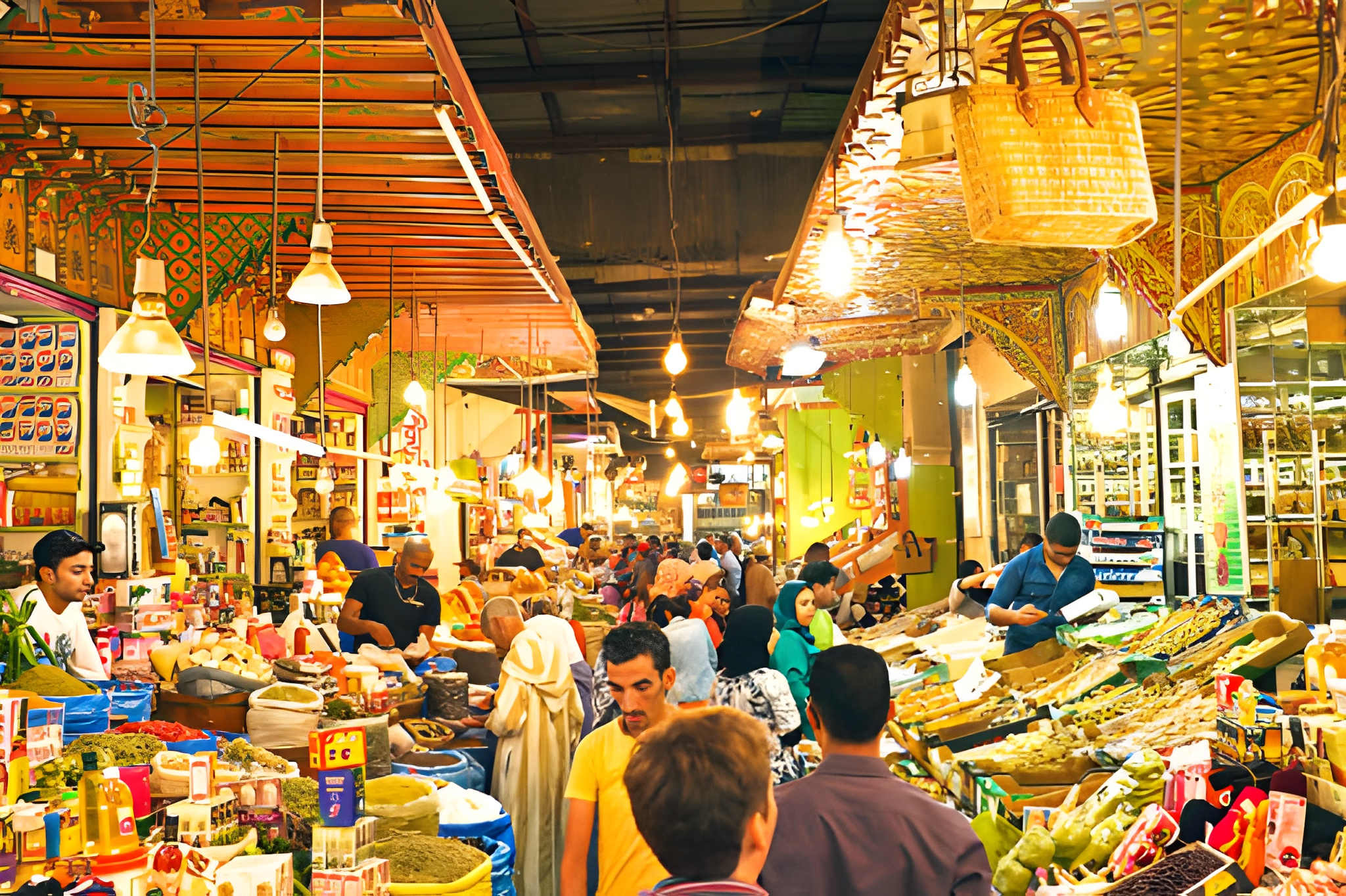 Mellah market atmosphere