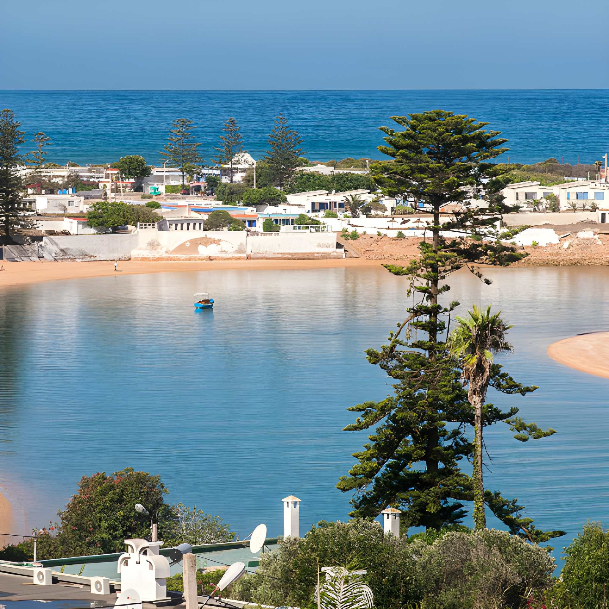 Oualidia beach sunset