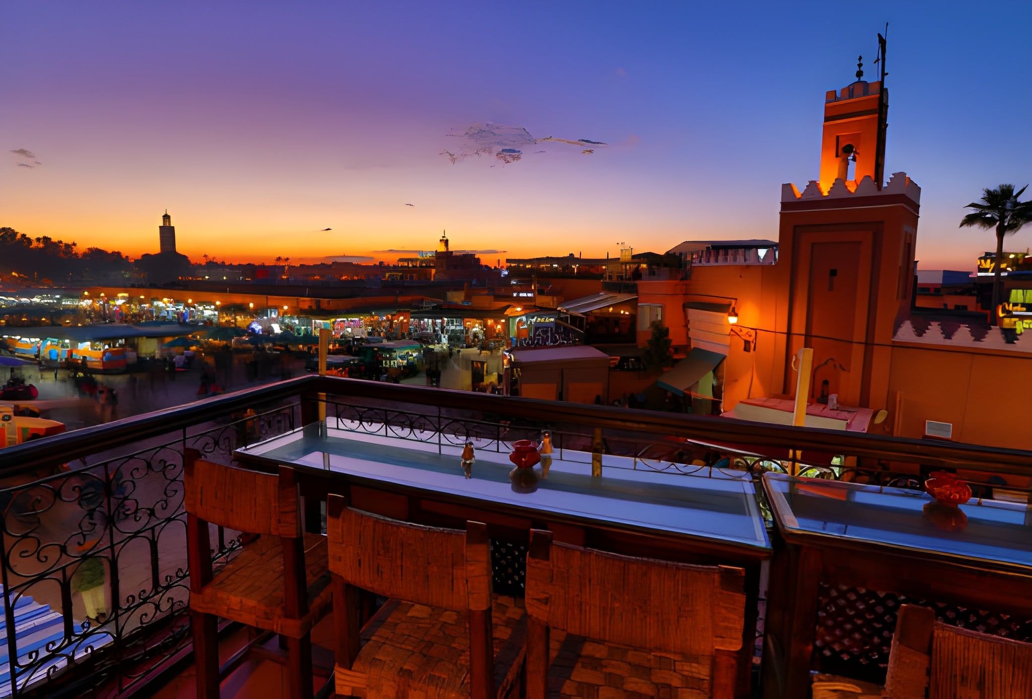 Private rooftop finale Marrakech