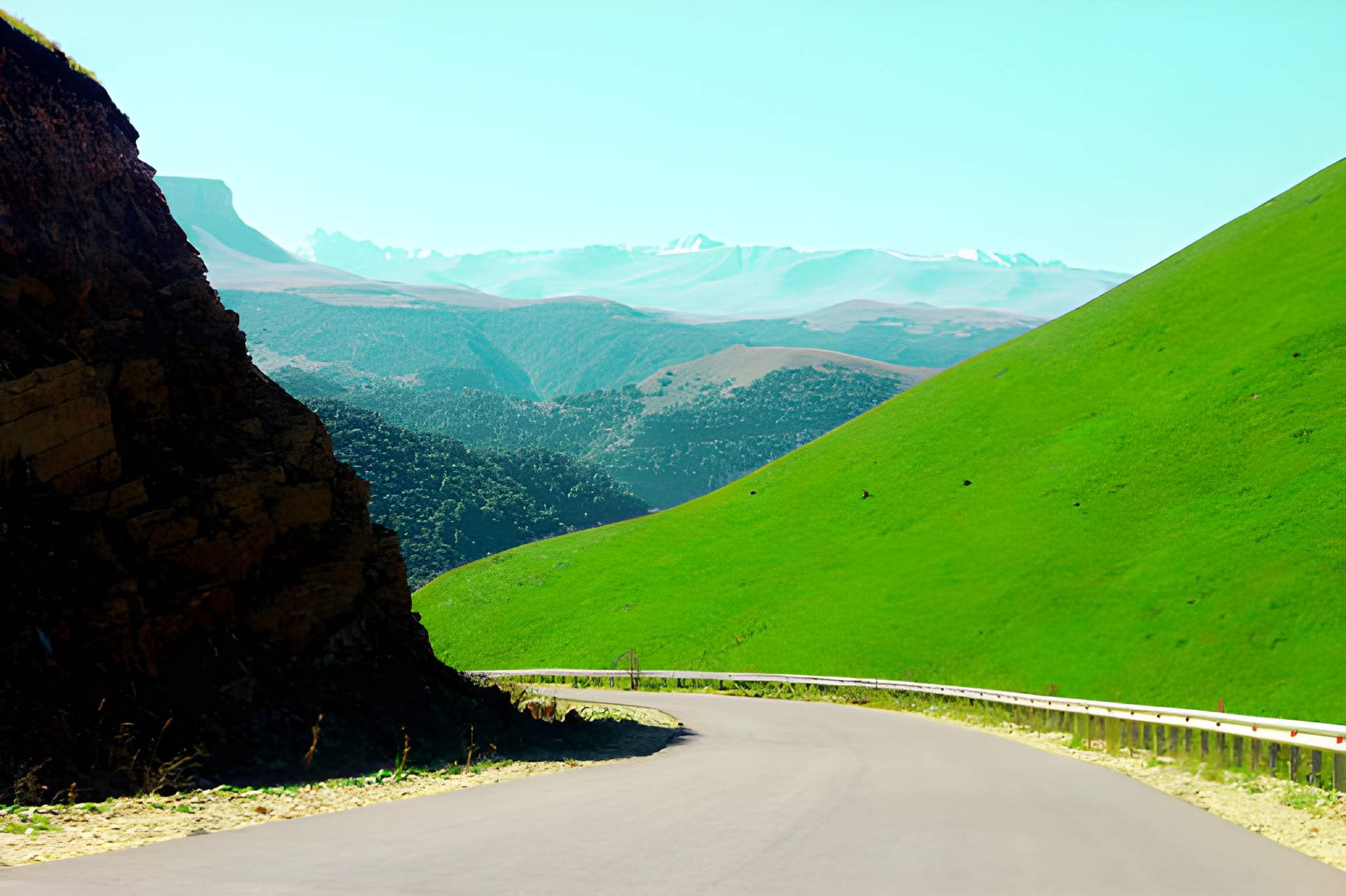 Rif mountains scenic road